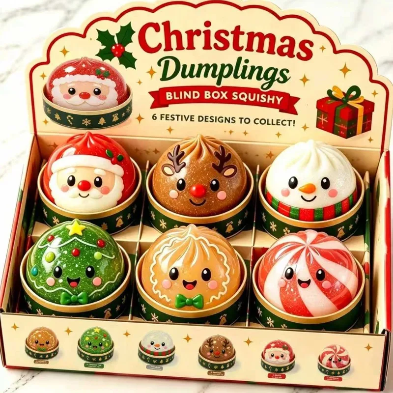 Christmas Dumpling Squishy Squ - Kids Toys Xmas 评论和价格