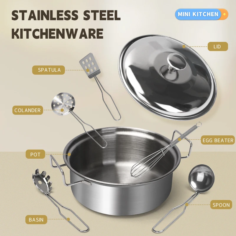 Stainless Steel Kids Kitchen T - Kids Toys Kitchen Set 评论和价格