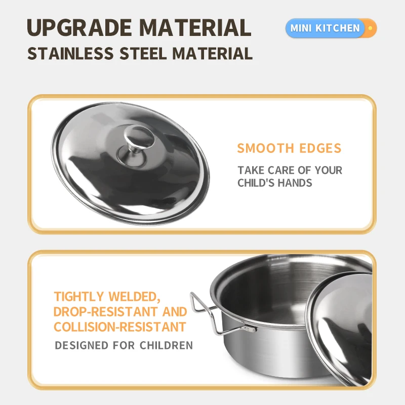 Stainless Steel Kids Kitchen T - Kids Toys Kitchen Set 评论和价格