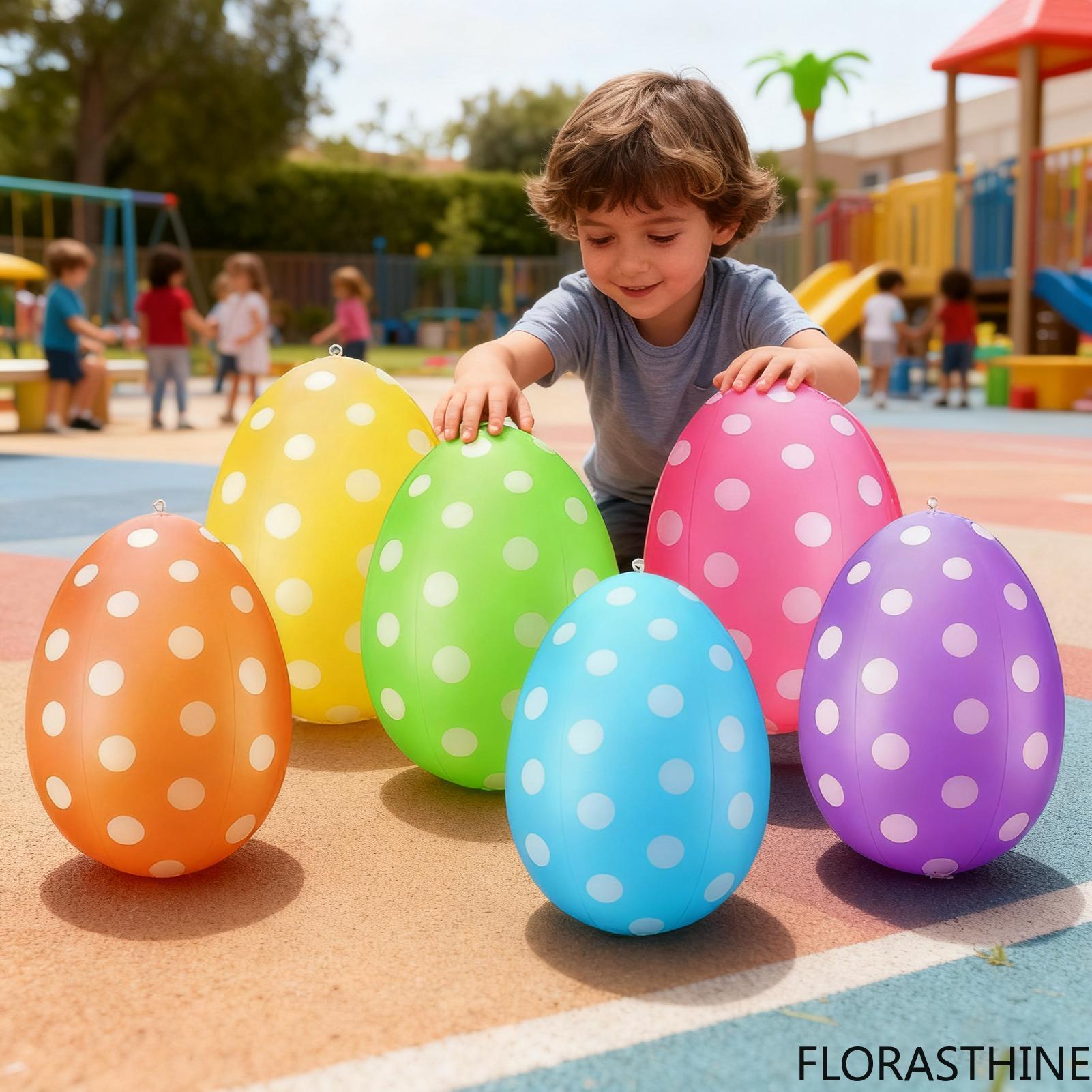 6Pcs Inflatable Easter Eggs /s - Kids Yard Toys 评论和价格