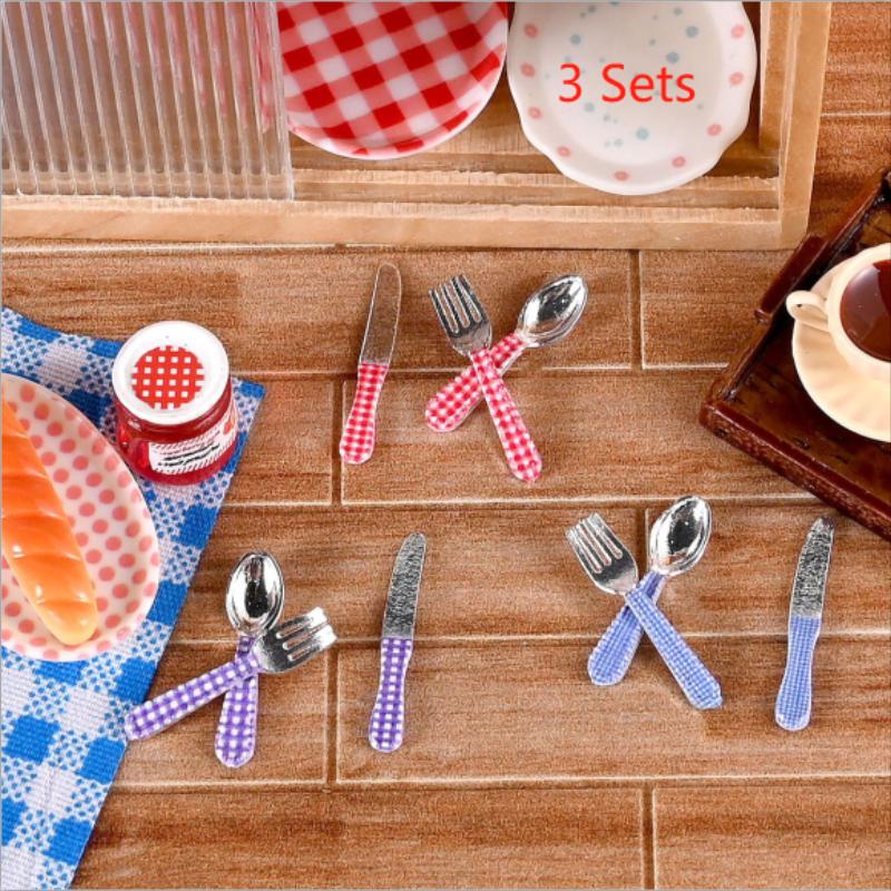 3 Set Dollhouse Miniature Kitc - Kids Toys Kitchen Set 评论和价格