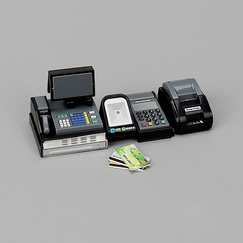 New 1Set Doll House Mini Super - Toy Cash Register 评论和价格